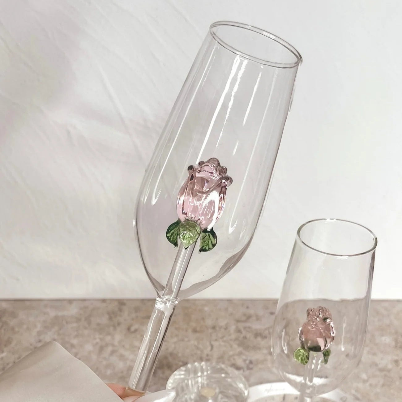 Crystal Rose Glass