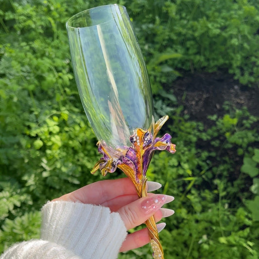 Flower Metal Glass (Set of 2)